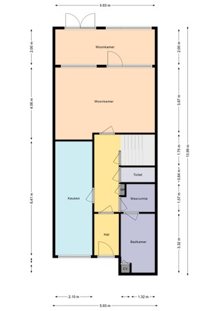 Floorplan - Dillingecamp 32, 7824 ED Emmen